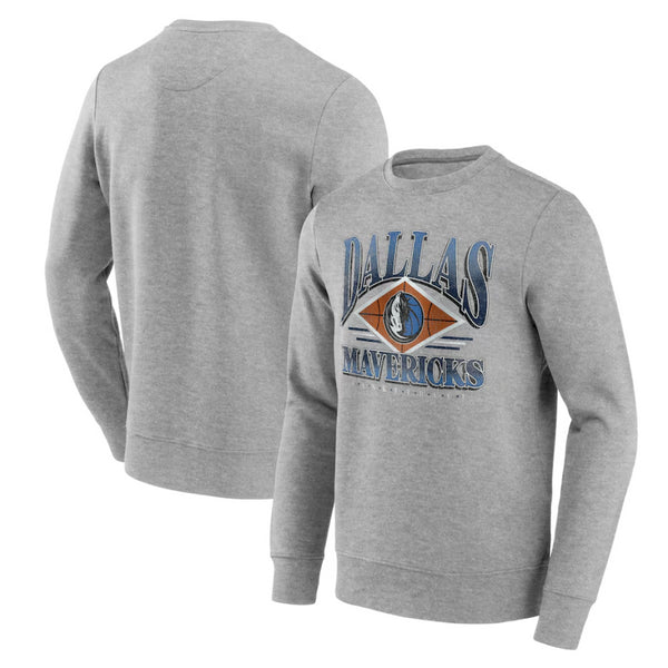 Dallas Mavericks Men's Sweatshirt NBA Power Phase Grey Top