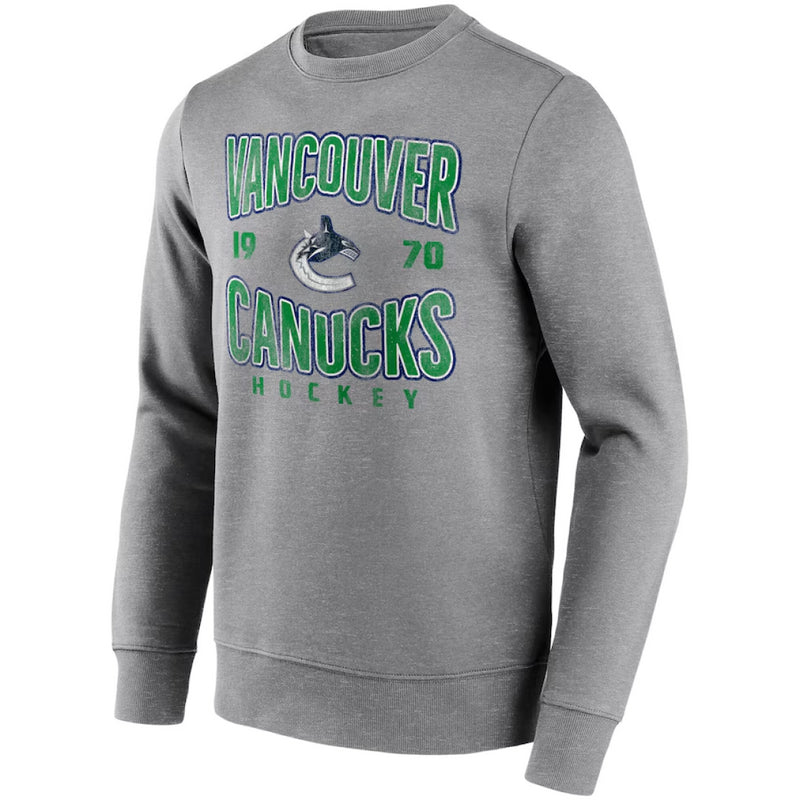 Vancouver Canucks NHL Sweatshirt Men's Wave Off Vintage Top