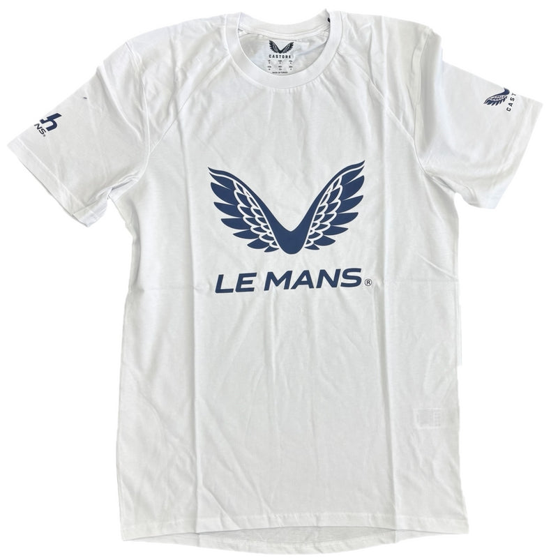Le Mans White T-Shirt Castore Men's Lifestyle Top