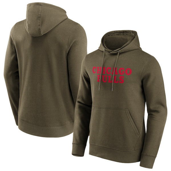 Chicago Bulls Men's Hoodie NBA Wordmark Graphic Hoodie