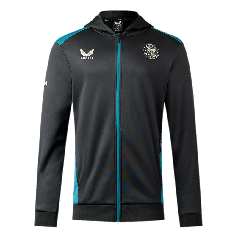 Bath Rugby Full Zip Hoodie Men's Castore Training Top