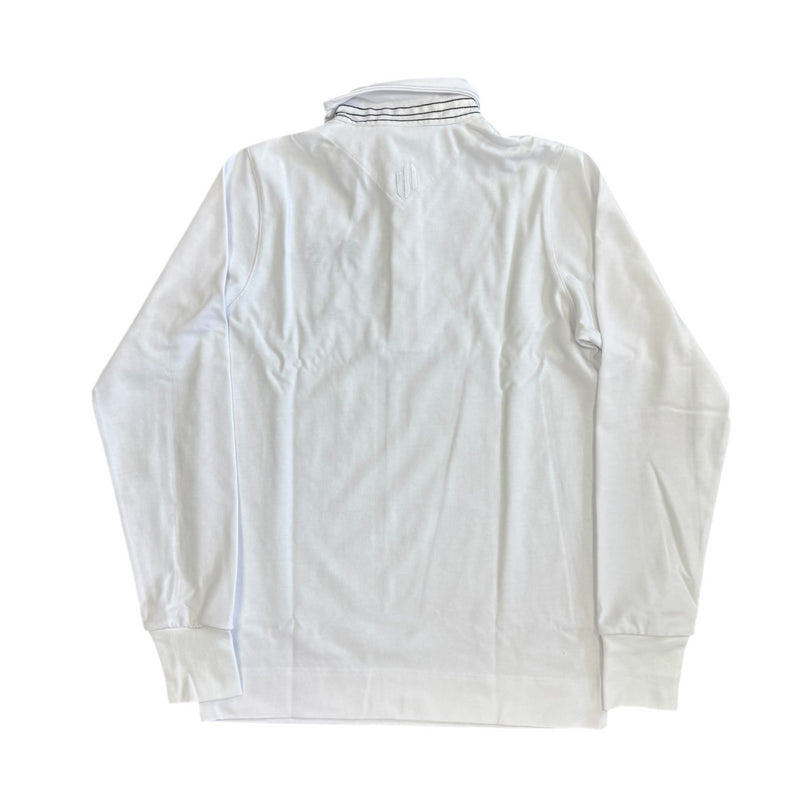 Fiji White Rugby LS Shirt Men's Samurai Heritage Jersey