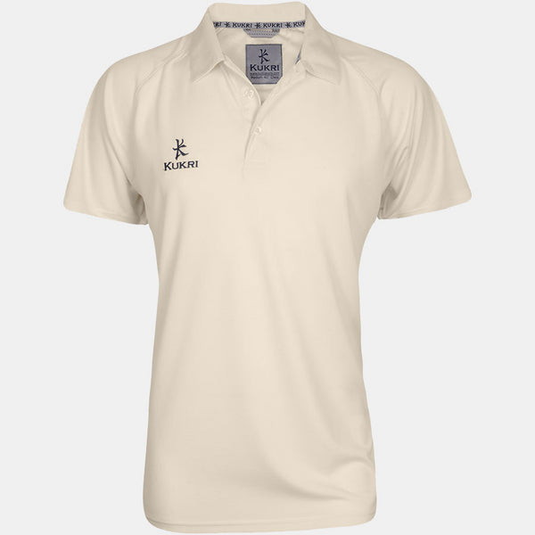 Kukri Kid's Cricket Jersey Plain Off White Shirt Whites Top