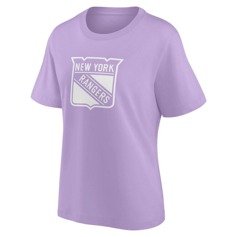 New York Rangers T-Shirt Women's NHL Mono Logo Top