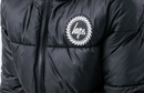 Hype Men's Puffer Coat Men's Black Logo Jacket