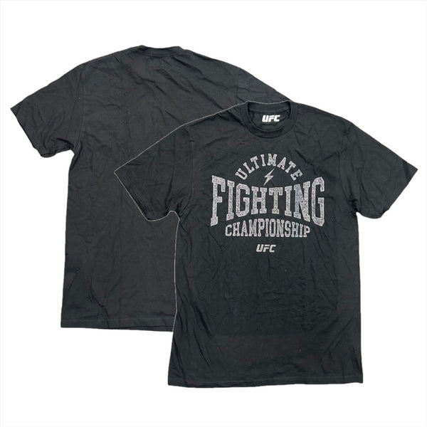 UFC Men's Black T-Shirt Graphic Top