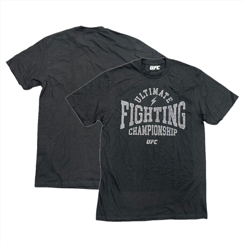 UFC Men's Black T-Shirt Graphic Top