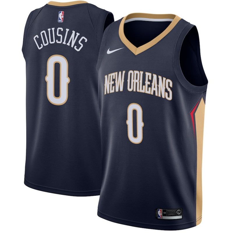 New Orleans Pelicans Jersey Men's NBA Nike Icon Jersey - Cousins