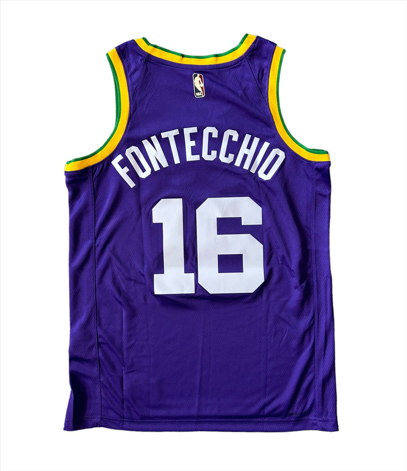 Utah Jazz NBA Jersey Men's Nike Classic Top - Fontecchio 16