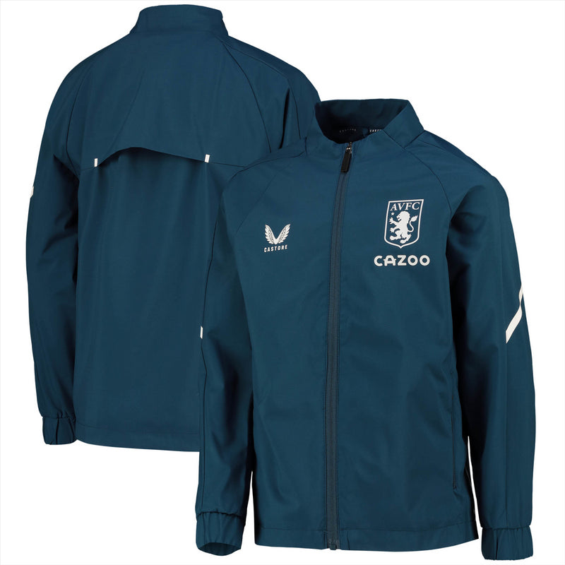 Aston Villa Men's Jacket Football Castore Player Lightweight Jacket