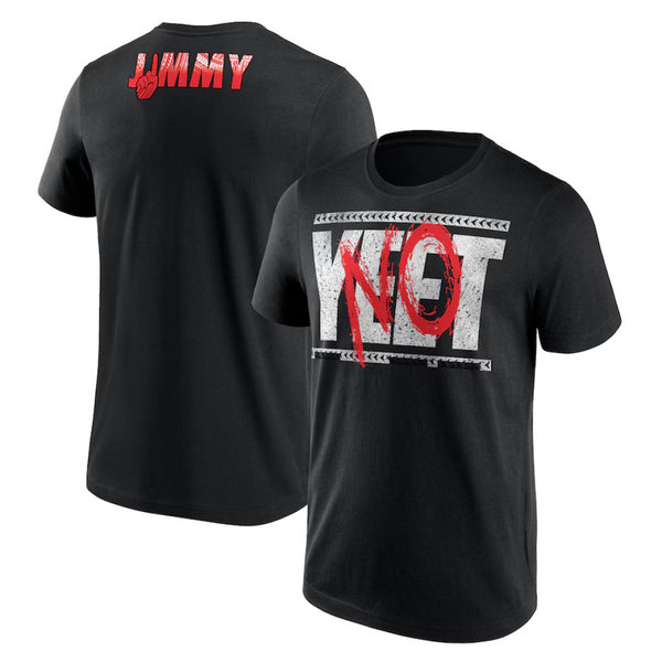 WWE Men's Graphic T-Shirt Jimmy Uso No Yeet Black Top