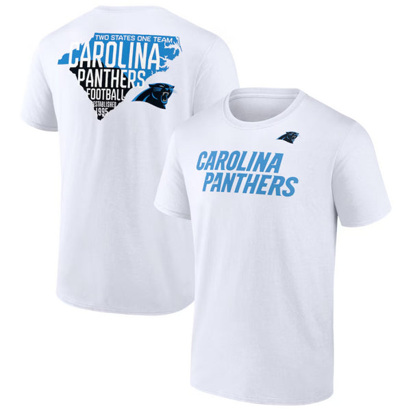 Carolina Panthers Men's T-Shirt NFL Hometown Hotshot White Top