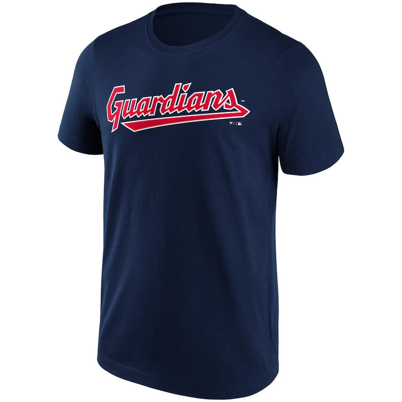 Cleveland Guardians T-Shirt Men's MLB Baseball Wordmark Navy Top