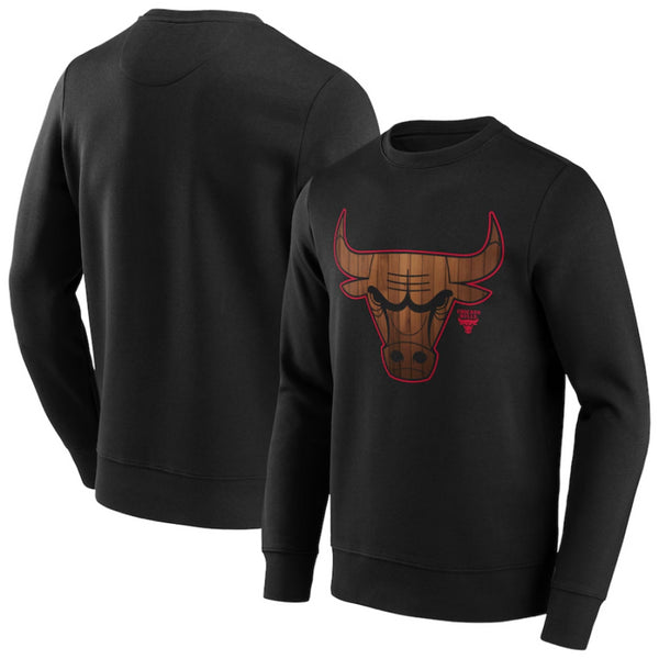 Chicago Bulls Men's Sweatshirt NBA Hardwood Logo Graphic Top