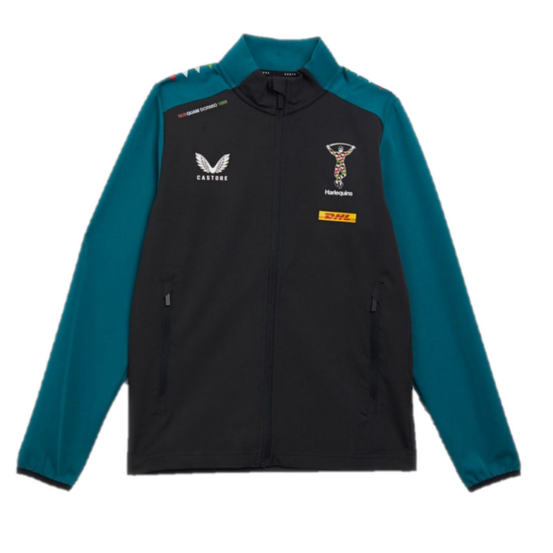 Harlequins Men's Rugby Jacket Castore Grey Travel Jacket
