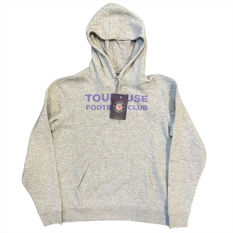 Toulouse Football Men's Hoodie Grey Wordmark Graphic Hoodie