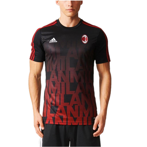 AC Milan Football Shirt Men's adidas Pre Match Game Shirt