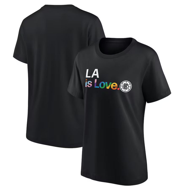 Las Angeles Clippers T-Shirt Women's NBA City Pride Black Top