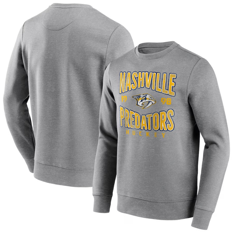 Nashville Predators Men's Sweatshirt NHL Wave Off Vintage Top