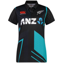 New Zealand Cricket Shirt Women's T20 2022 Black Canterbury Top