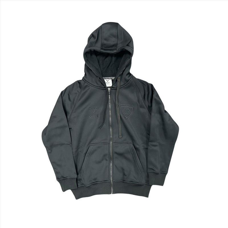 Gloucester Rugby Women's Hoodie Oxen Black Full Zip Hoodie