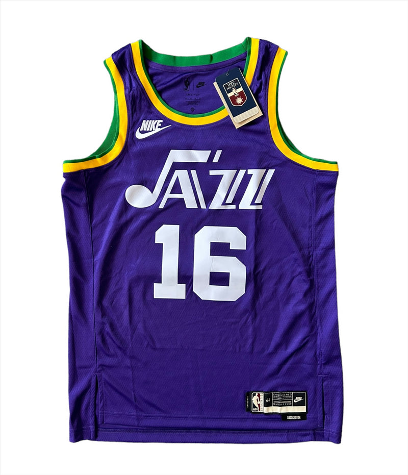 Utah Jazz NBA Jersey Men's Nike Classic Top - Fontecchio 16