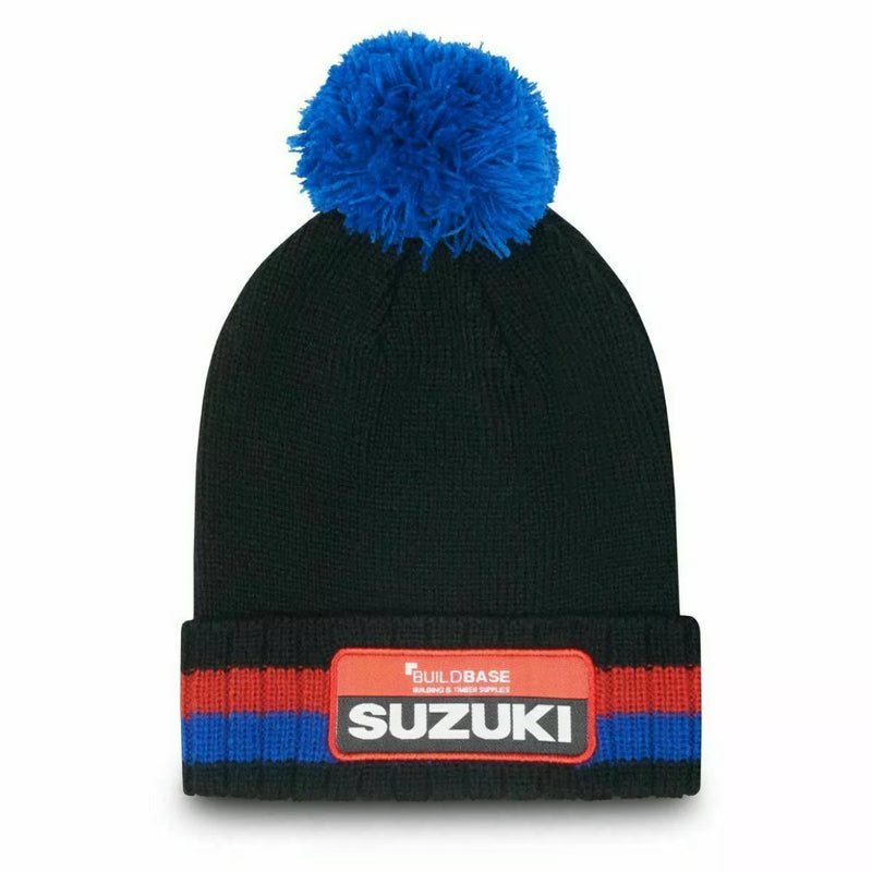 Suzuki Racing Adult Beanie Moto GP Team Ecstar Clinton Pom Hat