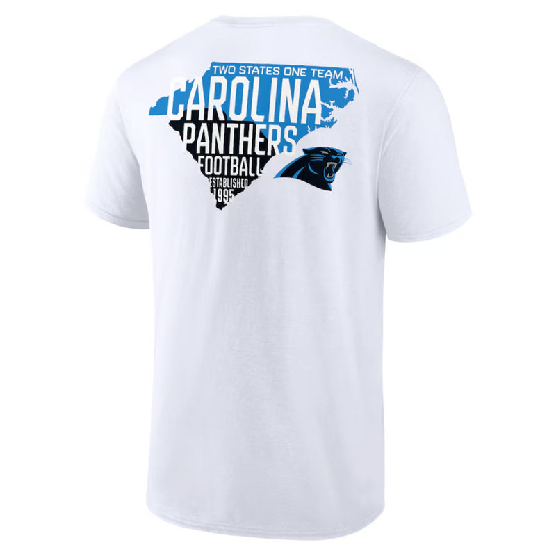 Carolina Panthers Men's T-Shirt NFL Hometown Hotshot White Top