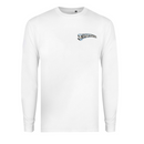 Superman Men's White T-Shirt Lightning Man Of Steel LS Top