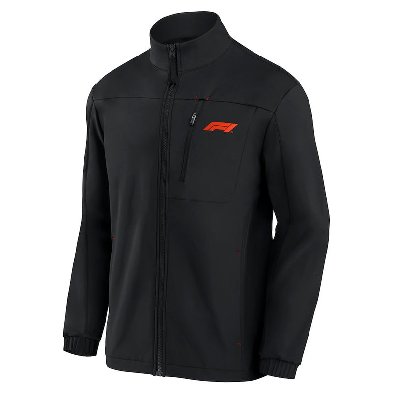 Formula 1 Men's Jacket Black F1 Softshell Full Zip Jacket