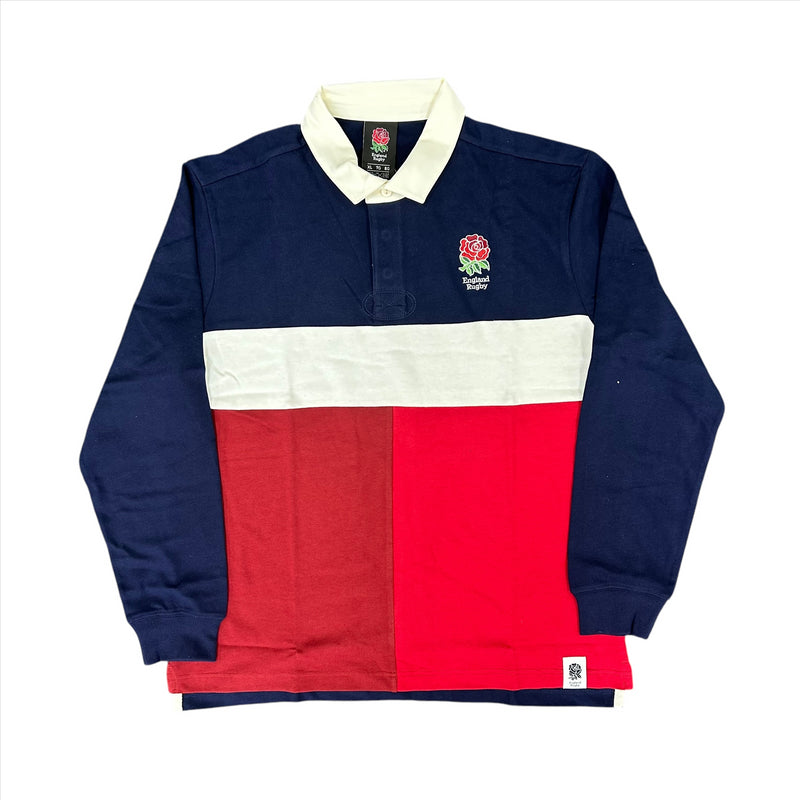 England Rugby Men's Shirt Fanatics Long Sleeve Stripe Top