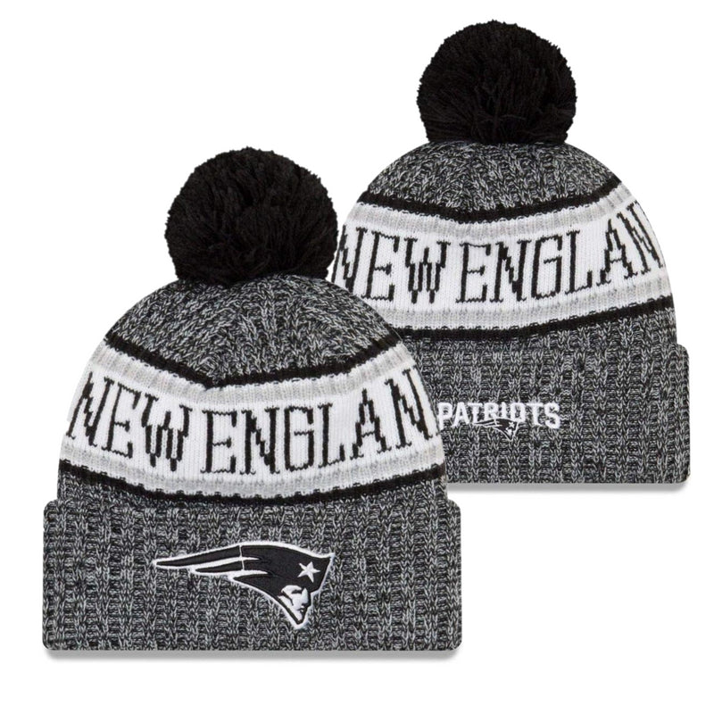 New England Patriots Beanie New Era NFL Sideline 2018 Bobble Hat