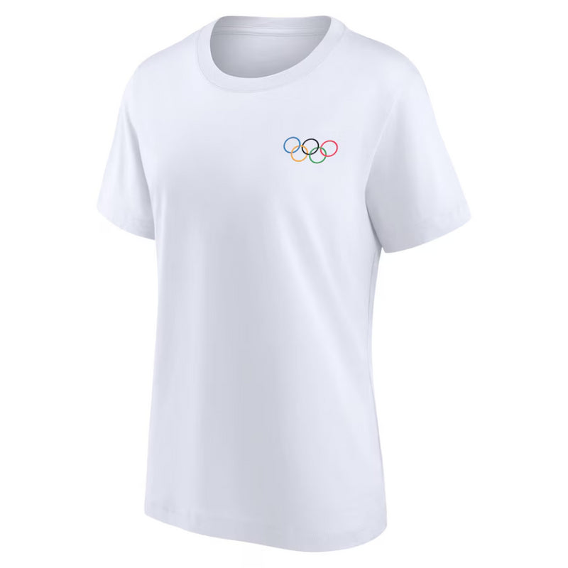Paris 2024 Women's T-Shirt Olympics Looney Tunes White Top