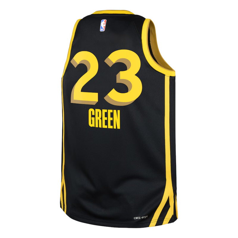 Golden State Warriors Jersey NBA Kid's Nike City 23/24 - Green