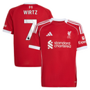 Liverpool Kid's Football Shirt adidas Home Top - Wirtz