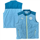 Aston Villa Football Gilet Men's Castore Players Travel Jacket