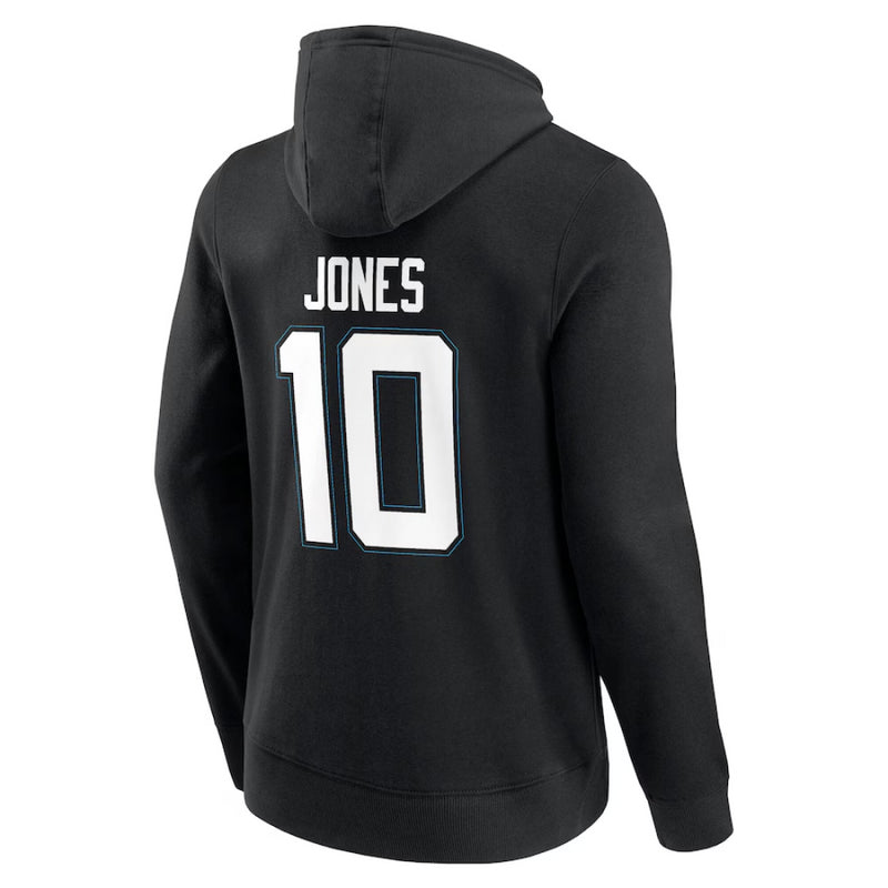 Jacksonville Jaguars Men's Hoodie NFL Black Mac Jones 10 Hoodie