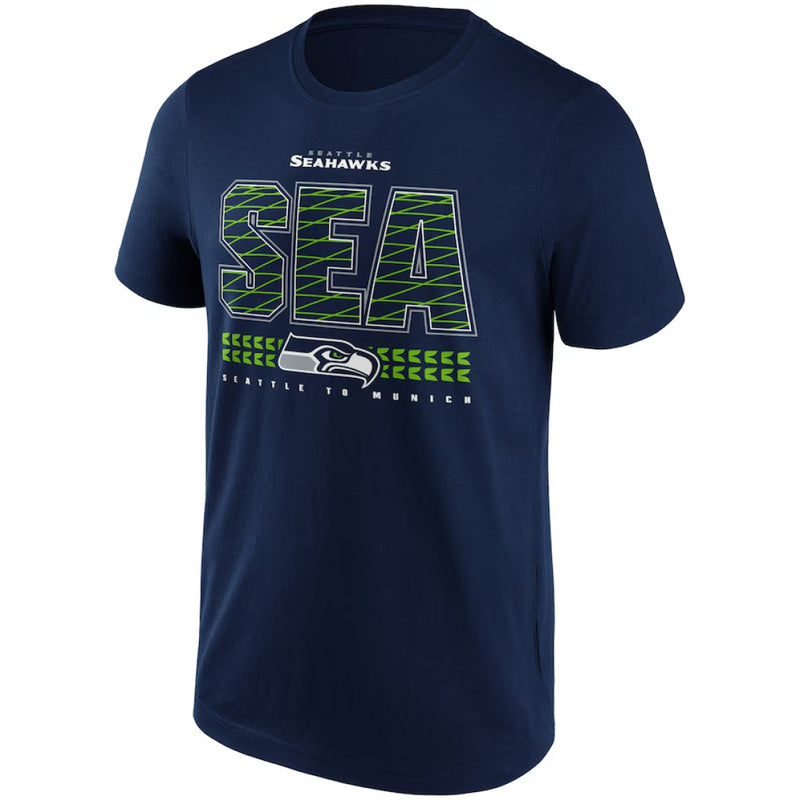 Seattle Seahawks Men's T-Shirt NFL SEA Hometown Blue Top