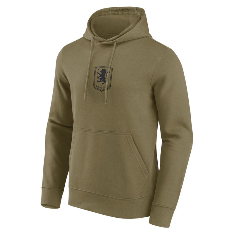 Aston Villa Men's Hoodie Football Mono Logo Graphic Hoodie
