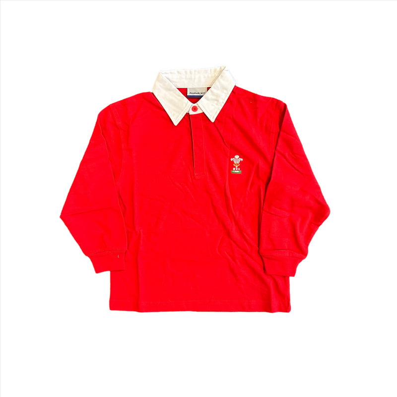 Wales Rugby Kid's Jersey Reebok Long Sleeve Plain Top