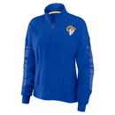 Los Angeles Rams Sweatshirt NFL Women's Erin Andrews Half Zip Top