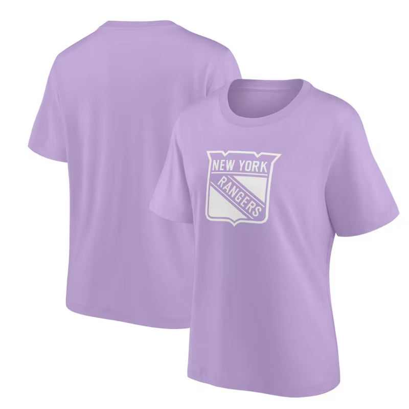 New York Rangers T-Shirt Women's NHL Mono Logo Top