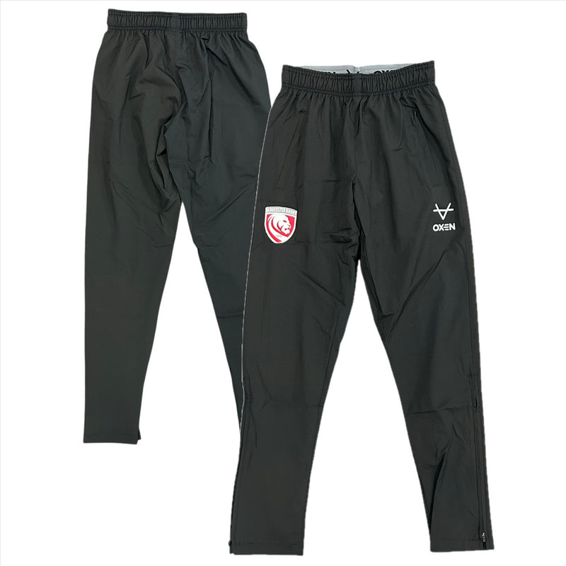 Gloucester Rugby Men's Pants Oxen Black CT Track Trousers