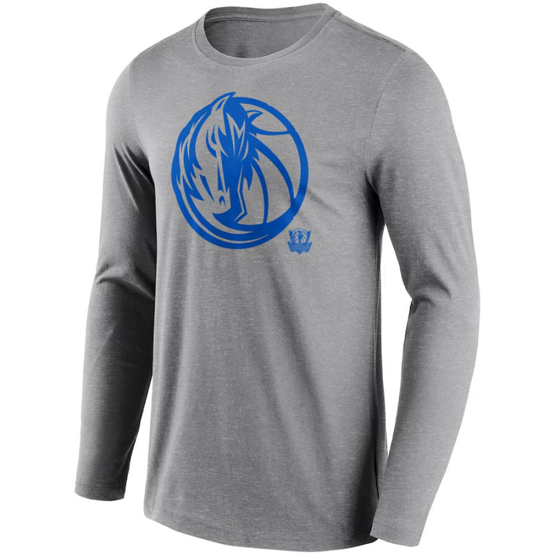 Dallas Mavericks Men's T-Shirt NBA Mono Logo Long Sleeve Top