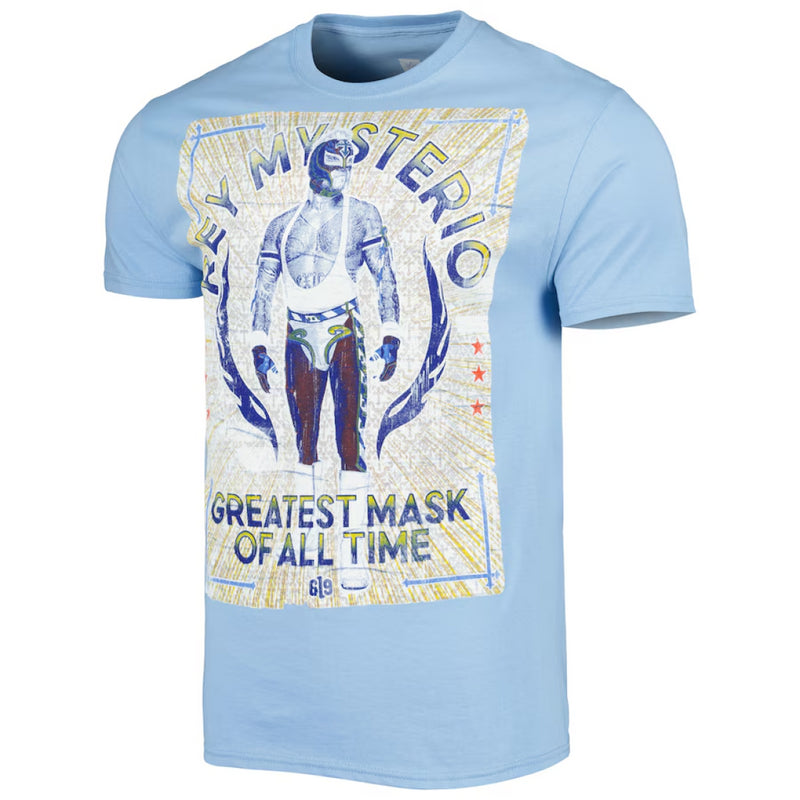 Rey Mysterio Men's T-Shirt WWE GMOAT Poster Top