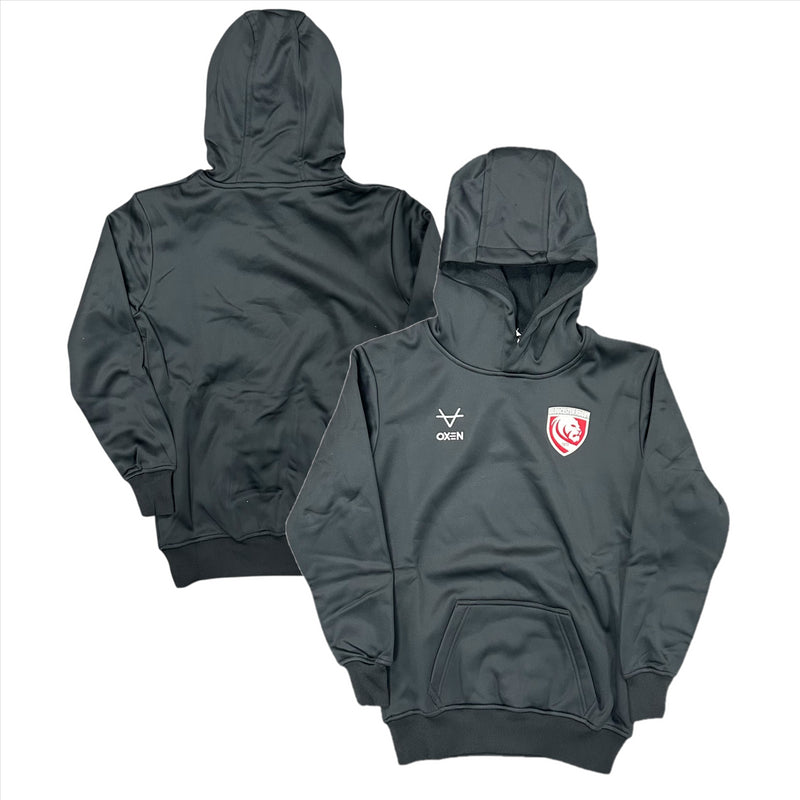 Gloucester Rugby Kid's Hoodie Oxen Black Hoodie Top