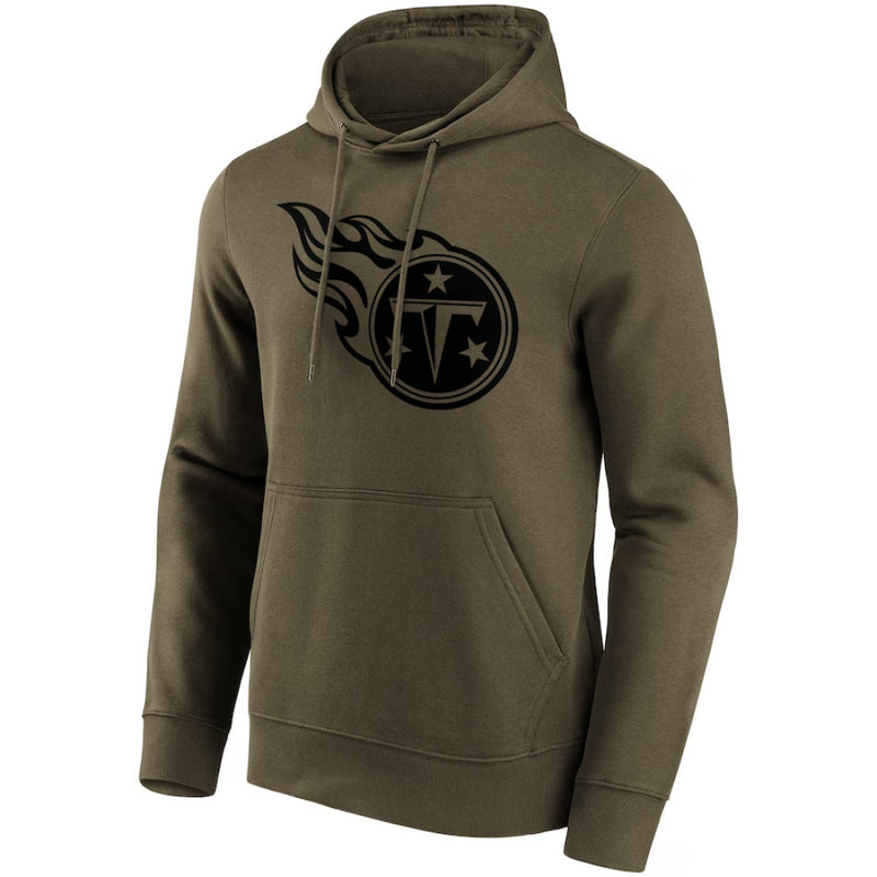 Tennesee Titans Men's Hoodie NFL Khaki Logo Hoodie