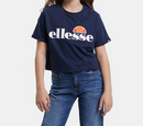 Ellesse Kid's Crop T-Shirt Navy Nicky Crop Top
