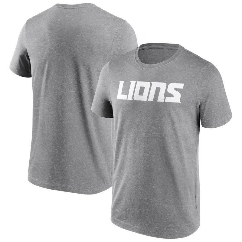 Detroit Lions Men's T-Shirt NFL Neutral Colour Wordmark Top