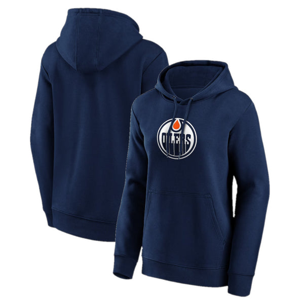 Edmonton Oilers Women's Hoodie NHL Ice Hockey Logo Top